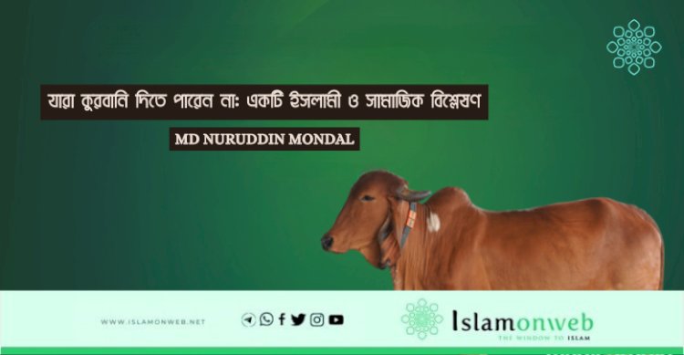 যারা কুরবানি দিতে পারেন না: একটি ইসলামী ও সামাজিক বিশ্লেষণ