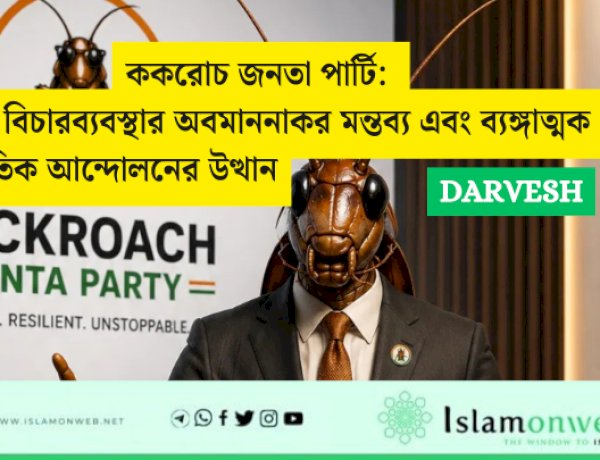 ককরোচ জনতা পার্টি: ভারতীয় বিচারব্যবস্থার অবমাননাকর মন্তব্য এবং ব্যঙ্গাত্মক রাজনৈতিক আন্দোলনের উত্থান
