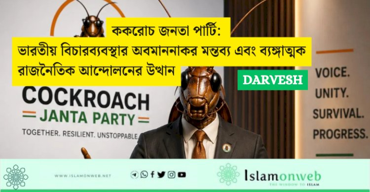 ককরোচ জনতা পার্টি: ভারতীয় বিচারব্যবস্থার অবমাননাকর মন্তব্য এবং ব্যঙ্গাত্মক রাজনৈতিক আন্দোলনের উত্থান