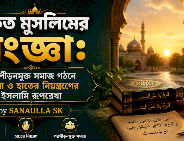 প্রকৃত মুসলিমের সংজ্ঞা: পরপীড়নমুক্ত সমাজ গঠনে জিহ্বা ও হাতের নিয়ন্ত্রণের ইসলামি রূপরেখা