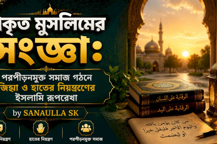 প্রকৃত মুসলিমের সংজ্ঞা: পরপীড়নমুক্ত সমাজ গঠনে জিহ্বা ও হাতের নিয়ন্ত্রণের ইসলামি রূপরেখা