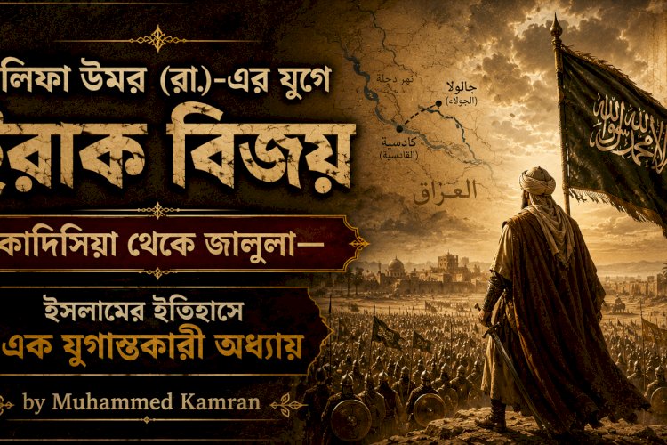 খলিফা উমর (রা.)-এর যুগে ইরাক বিজয়: কাদিসিয়া থেকে জালুলা—ইসলামের ইতিহাসে এক যুগান্তকারী অধ্যায়