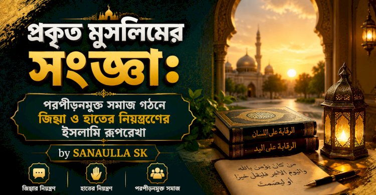 প্রকৃত মুসলিমের সংজ্ঞা: পরপীড়নমুক্ত সমাজ গঠনে জিহ্বা ও হাতের নিয়ন্ত্রণের ইসলামি রূপরেখা