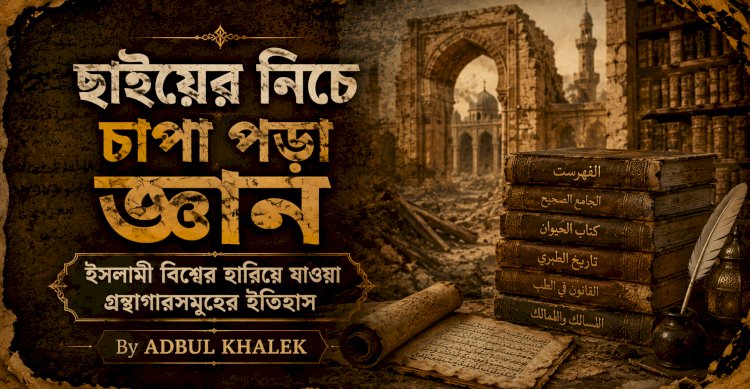 ছাইয়ের নিচে চাপা পড়া জ্ঞান: ইসলামী বিশ্বের হারিয়ে যাওয়া গ্রন্থাগারসমূহের ইতিহাস