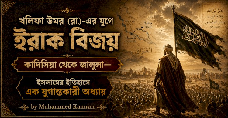 খলিফা উমর (রা.)-এর যুগে ইরাক বিজয়: কাদিসিয়া থেকে জালুলা—ইসলামের ইতিহাসে এক যুগান্তকারী অধ্যায়