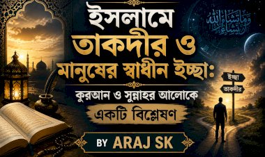 ইসলামে তাকদীর ও মানুষের স্বাধীন ইচ্ছা: কুরআন ও সুন্নাহর আলোকে একটি বিশ্লেষণ