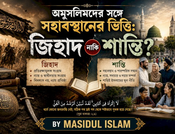 অমুসলিমদের সঙ্গে সহাবস্থানের ভিত্তি: জিহাদ নাকি শান্তি?