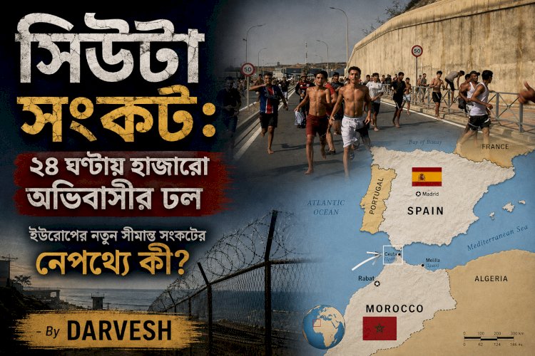 সিউটা সংকট: ২৪ ঘণ্টায় হাজারো অভিবাসীর ঢল, ইউরোপের নতুন সীমান্ত সংকটের নেপথ্যে কী?