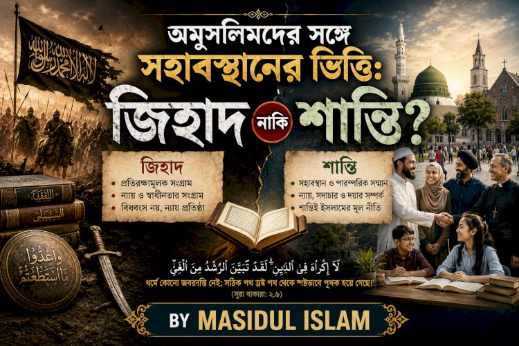 অমুসলিমদের সঙ্গে সহাবস্থানের ভিত্তি: জিহাদ নাকি শান্তি?