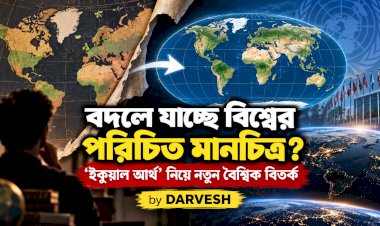 বদলে যাচ্ছে বিশ্বের পরিচিত মানচিত্র? ‘ইকুয়াল আর্থ’ নিয়ে নতুন বৈশ্বিক বিতর্ক