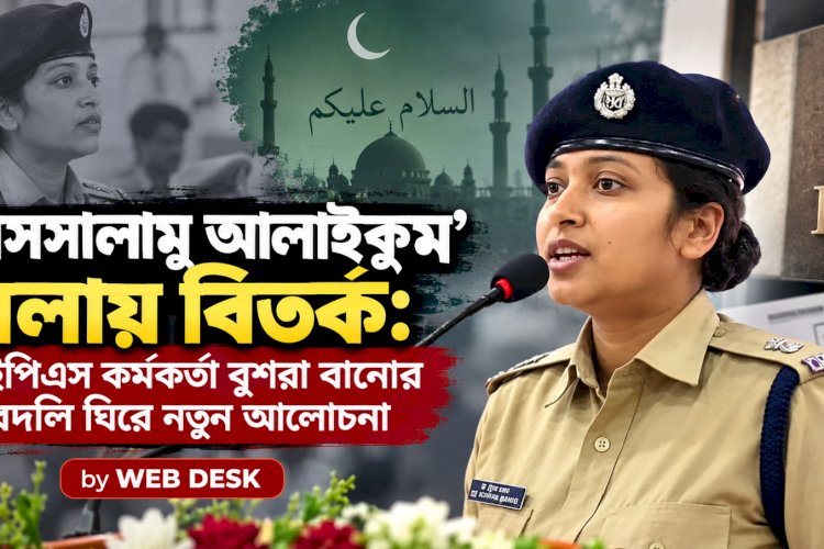 ‘আসসালামু আলাইকুম’ বলায় বিতর্ক: আইপিএস কর্মকর্তা বুশরা বানোর বদলি ঘিরে নতুন আলোচনা