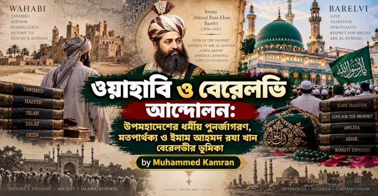 ওয়াহাবি ও বেরেলভি আন্দোলন: উপমহাদেশের ধর্মীয় পুনর্জাগরণ, মতপার্থক্য ও ইমাম আহমদ রযা খান বেরেলভীর ভূমিকা