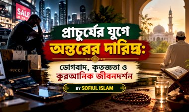 প্রাচুর্যের যুগে অন্তরের দারিদ্র্য: ভোগবাদ, কৃতজ্ঞতা ও কুরআনিক জীবনদর্শন