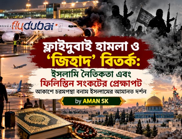 ফ্লাইদুবাই হামলা ও ‘জিহাদ’ বিতর্ক: ইসলামি নৈতিকতা এবং ফিলিস্তিন সংকটের প্রেক্ষাপট আকাশে চরমপন্থা বনাম ইসলামের আমানত দর্শন