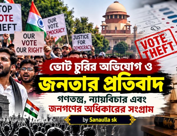 ভোট চুরির অভিযোগ ও জনতার প্রতিবাদ: গণতন্ত্র, ন্যায়বিচার এবং জনগণের অধিকারের সংগ্রাম