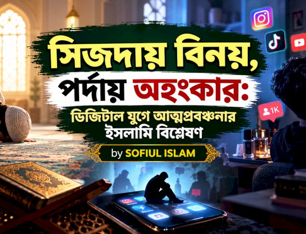 সিজদায় বিনয়, পর্দায় অহংকার: ডিজিটাল যুগে আত্মপ্রবঞ্চনার ইসলামি বিশ্লেষণ