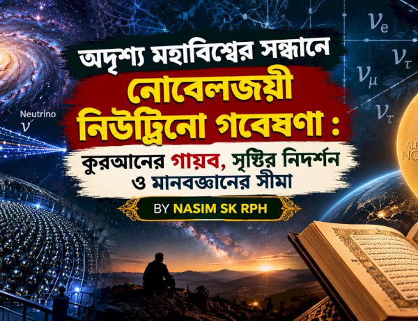 অদৃশ্য মহাবিশ্বের সন্ধানে নোবেলজয়ী নিউট্রিনো গবেষণা : কুরআনের গায়ব, সৃষ্টির নিদর্শন ও মানবজ্ঞানের সীমা