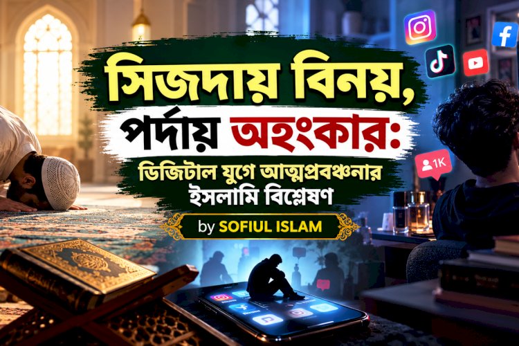 সিজদায় বিনয়, পর্দায় অহংকার: ডিজিটাল যুগে আত্মপ্রবঞ্চনার ইসলামি বিশ্লেষণ