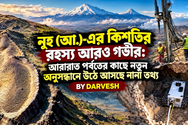 নূহ (আ.)-এর কিশতির রহস্য আরও গভীর: আরারাত পর্বতের কাছে নতুন অনুসন্ধানে উঠে আসছে নানা তথ্য