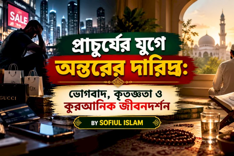প্রাচুর্যের যুগে অন্তরের দারিদ্র্য: ভোগবাদ, কৃতজ্ঞতা ও কুরআনিক জীবনদর্শন