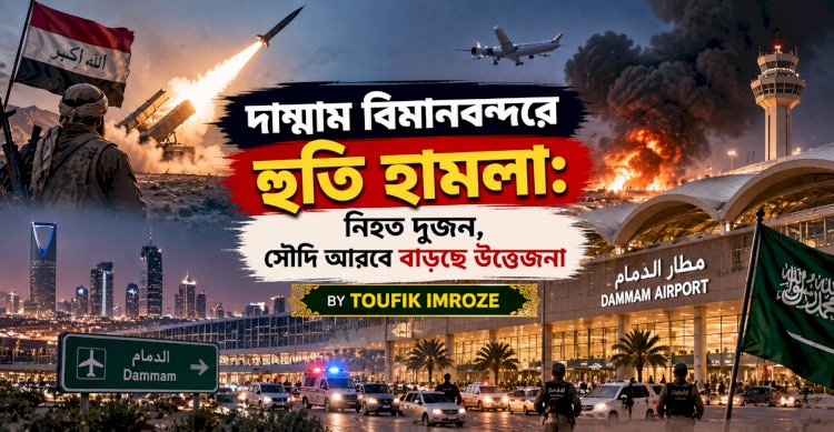 দাম্মাম বিমানবন্দরে হুতি হামলা: নিহত দুজন, সৌদি আরবে বাড়ছে উত্তেজনা