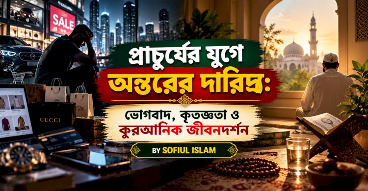 প্রাচুর্যের যুগে অন্তরের দারিদ্র্য: ভোগবাদ, কৃতজ্ঞতা ও কুরআনিক জীবনদর্শন